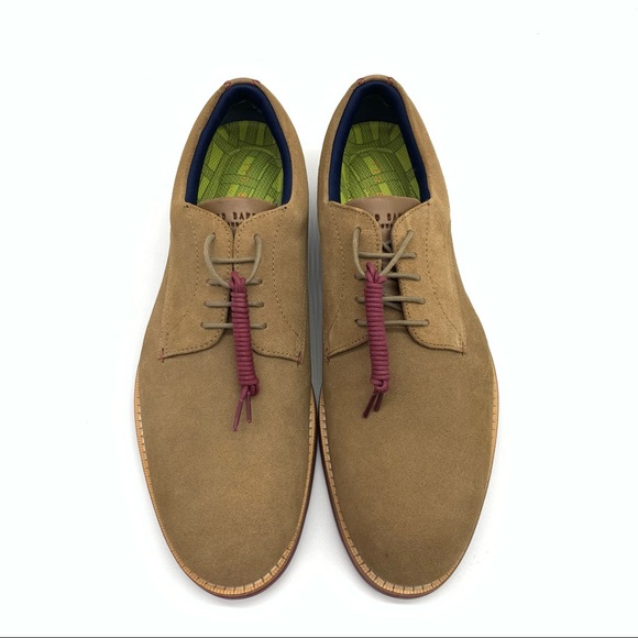 Ted Baker Douglass Suede Derby Oxford Lace Up Shoes US10 EU 43 Taupe Brown main image 5